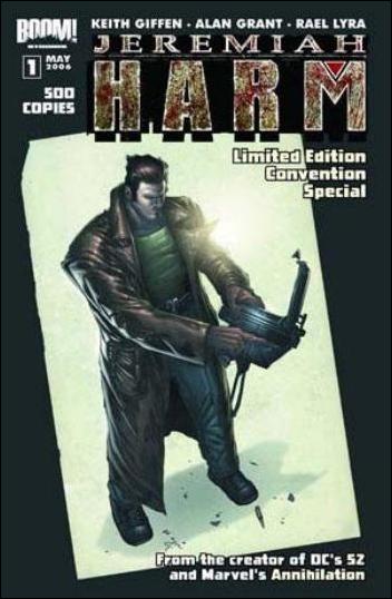 Jeremiah Harm issue 1-B Limited Edition Convention Special Cover 1/500