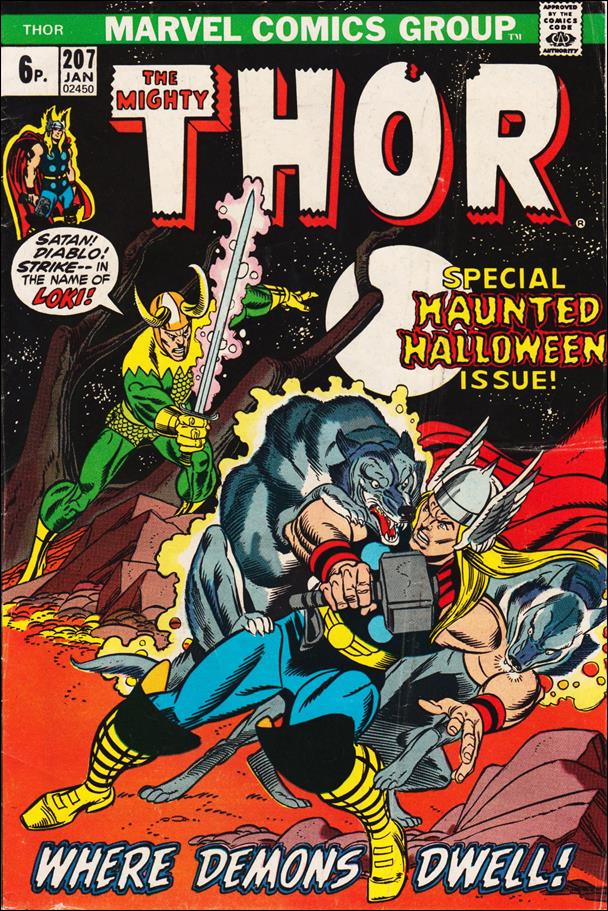 Thor (1966) issue 207-B UK Price Cover