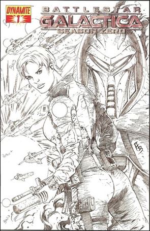 Battlestar Galactica: Season Zero issue 1-E Adriano Batista Sketch Cover