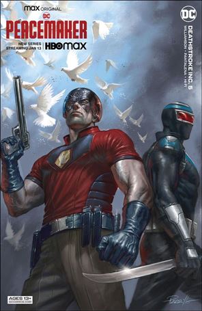 Deathstroke Inc. issue 5-C Lucio Parrillo Peacemaker Cardstock Cover