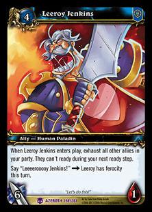 World of Warcraft: Heroes of Azeroth (Base Set) card 198 Leeroy Jenkins