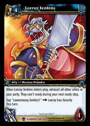 World of Warcraft: Heroes of Azeroth (Base Set) card 198 Leeroy Jenkins
