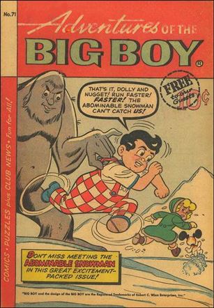 Adventures of the Big Boy issue 71-B West Coast Cover
