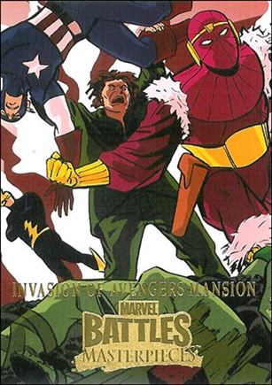 2008 Marvel Masterpieces: Series 3 (Base Set) card 58 Invasion of Avengers Mansion