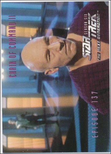 Star Trek: The Next Generation - The Episode Collection Season Six (Base Set) card 570 Chain of Command II, Episode 137C