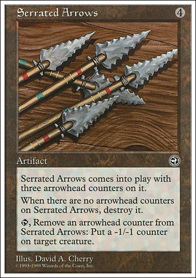 Magic the Gathering: Anthologies (Base Set) card 70 Serrated Arrows