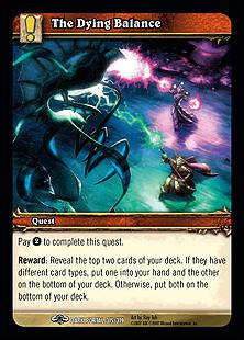 World of Warcraft: Through the Dark Portal (Base Set) card 315 The Dying Balance
