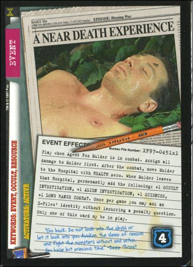 X-Files: 101361 (Base Set) card XF97-0451x1 A Near Death Experience