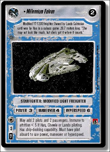Star Wars: Premiere Limited (Base Set) card 305 Millennium Falcon
