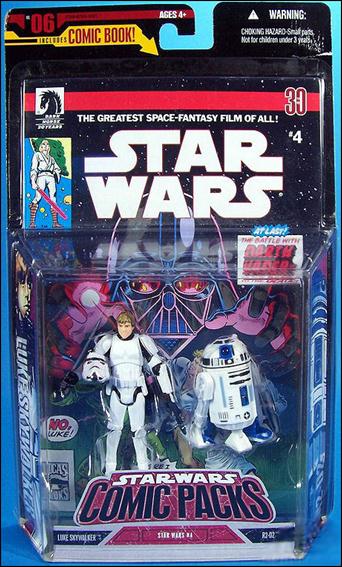 Star Wars: 30th Anniversary Collection Comic Packs (2006) figure 6-B Luke Skywalker (No Highlights) & R2-D2