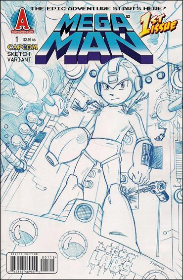Mega Man issue 1-B Chad Thomas Sketch Cover