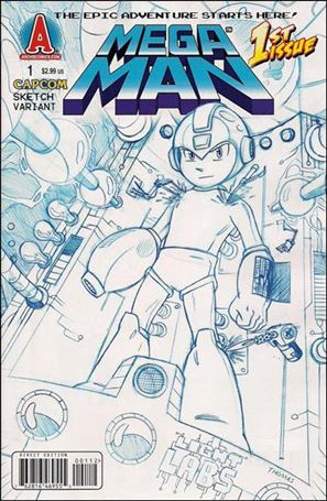 Mega Man issue 1-B Chad Thomas Sketch Cover