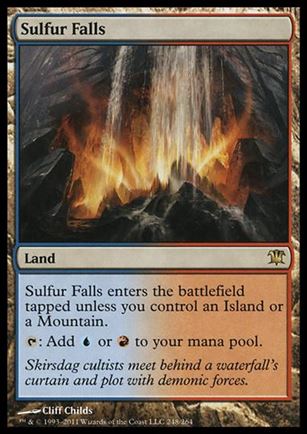 Magic the Gathering: Innistrad (Base Set) card 248 Sulfur Falls