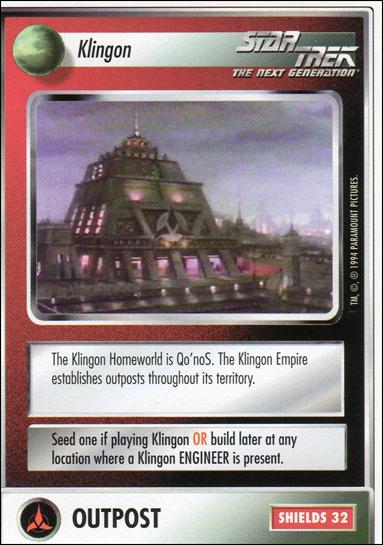 Star Trek: Premiere Unlimited (Base Set) card 105 Klingon Outpost