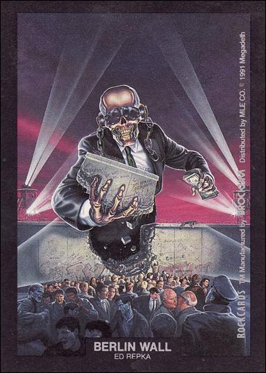 Rock Cards (Artwork Stick-on Subset) card nn-1 Berlin Wall  - Ed Repka