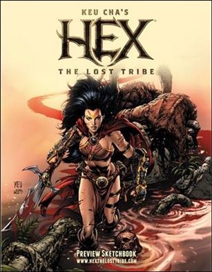Hex: The Lost Tribe, Sketchbook Preview issue nn-B Second Printing Cover