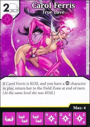DC Comics Dice Masters War of Light card 111 Carol Ferris: True Love
