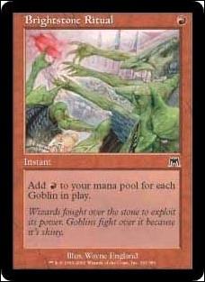 Magic the Gathering: Onslaught (Base Set) card 191 Brightstone Ritual