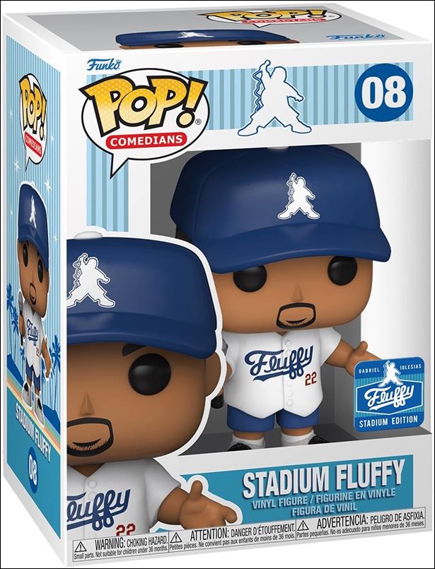 POP! Comedians figure 8 Stadium Fluffy (White Jersey)