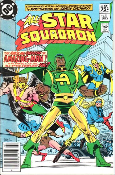 All-Star Squadron issue 23-B Canadian Price Cover