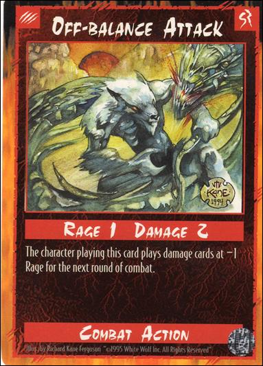 Rage Limited (Base Set) card 186 Off-Balance Attack 