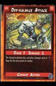 Rage Limited (Base Set) card 186 Off-Balance Attack 