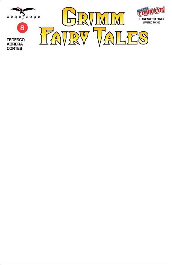 Grimm Fairy Tales (2016) issue 8-G New York Comic Con Blank/Sketch Cover 1/300