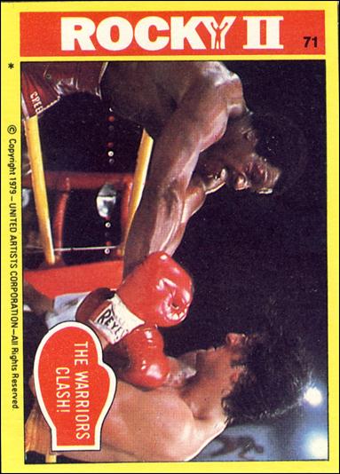 Rocky II (Base Set) card 71 The Warriors Clash!