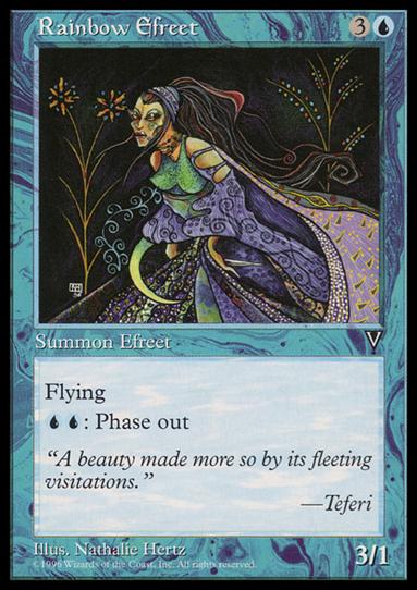 Magic the Gathering: Visions (Base Set) card 41 Rainbow Efreet