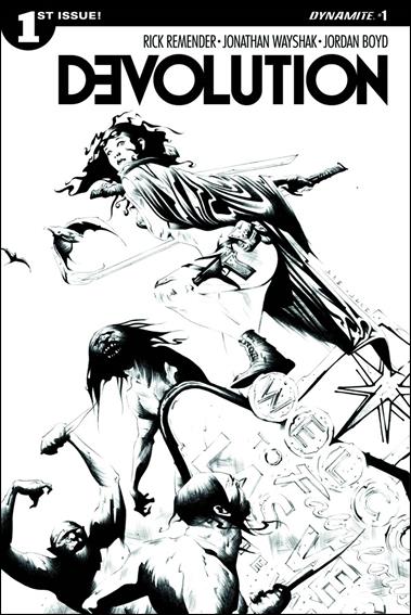 Devolution issue 1-B 1:10 Black & White Cover