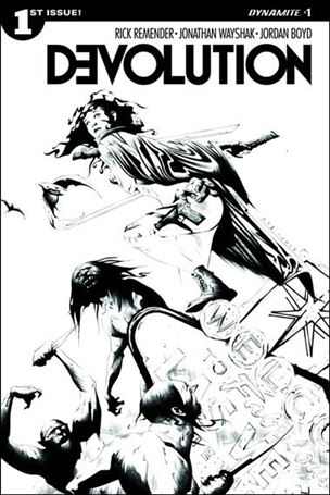 Devolution issue 1-B 1:10 Black & White Cover