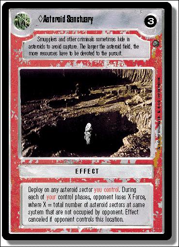 Star Wars: Dagobah Limited (Base Set) card 107 Asteroid Sanctuary