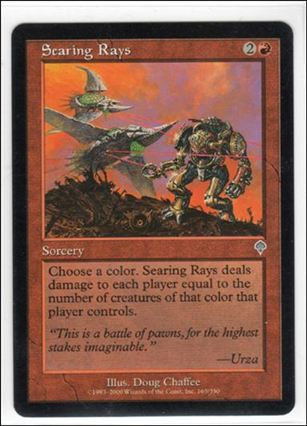 Magic the Gathering: Invasion (Base Set) card 165 Searing Rays