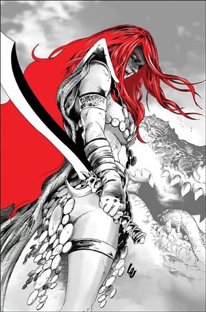 Red Sonja: Black White Red issue 3-F Jonathan Lau Virgin Cover