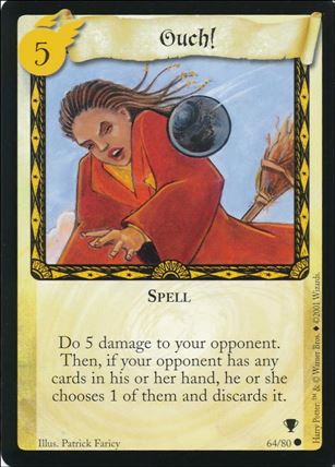 Harry Potter: Quidditch Cup (Base Set) card 64 Ouch!