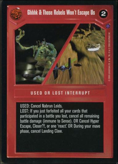 Star Wars: Reflections II: Expanding the Galaxy (Base Set) card 51 Ghhhk & Those Rebels Won't Escape
