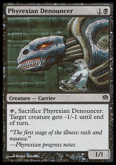 Magic the Gathering: Duel Decks: Phyrexia vs. the Coalition (Base Set) card 4 Phyrexian Denouncer