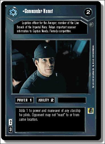 Star Wars: Dagobah Limited (Base Set) card 10 Commander Nemet
