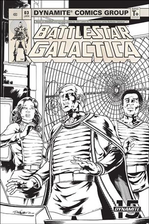 Battlestar Galactica (Classic) (2018) issue 3-D Daniel HDR 1:20 Black & White Cover