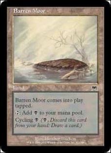 Magic the Gathering: Onslaught (Base Set) card 312 Barren Moor