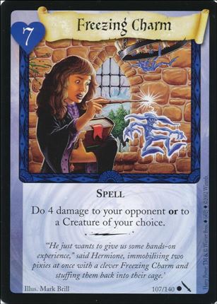 Harry Potter: Chamber of Secrets (Base Set) card 107 Freezing Charm