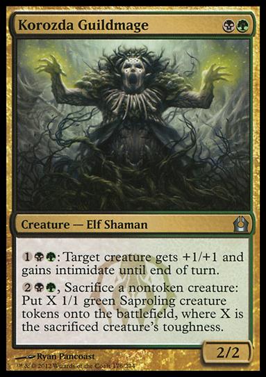 Magic the Gathering: Return to Ravnica (Base Set) card 176 Korozda Guildmage