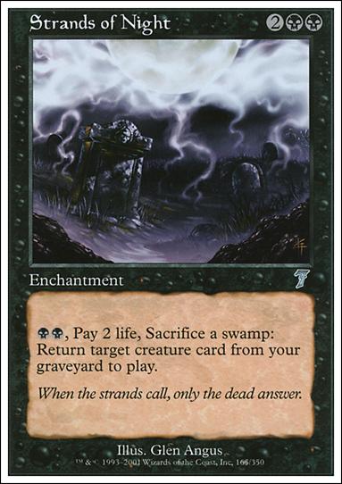 Magic the Gathering: 7th Edition (Base Set) card 165 Strands of Night