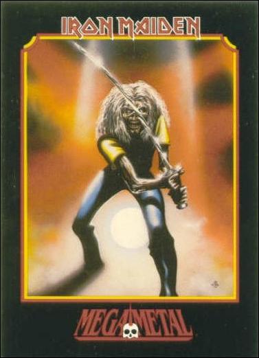 Mega Metal (Base Set) card 35 "Maiden Japan" Album Cover