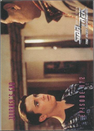 Star Trek: The Next Generation - The Episode Collection Season Seven (Base Set) card 704 Journey's End, Episode 172-B