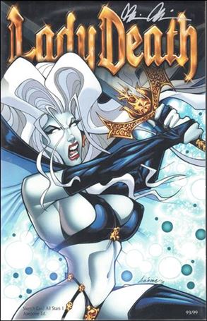 Lady Death: Sketch Card All Stars issue 1-E Axebone Edition 1/99
