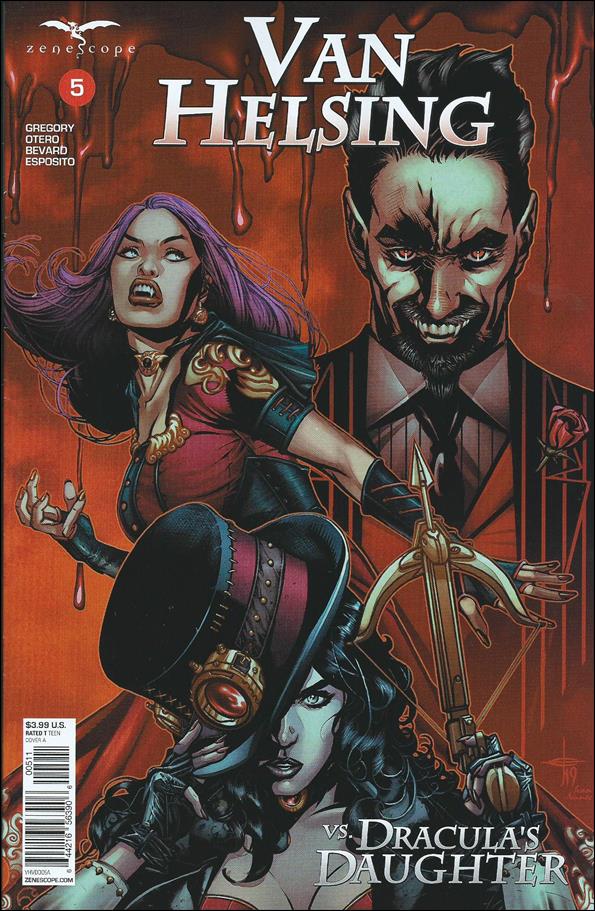 Van Helsing vs. Dracula's Daughter issue 5 Drew Edward Johnson Cover