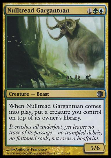 Magic The Gathering: Alara Reborn (Base Set) card 102 Nulltread Gargantuan