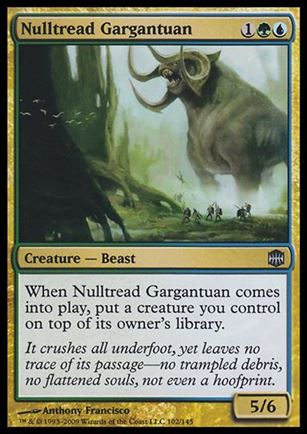Magic The Gathering: Alara Reborn (Base Set) card 102 Nulltread Gargantuan
