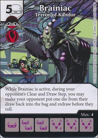 DC Comics Dice Masters Justice League  card 43 Brainiac - Terror of Kandor